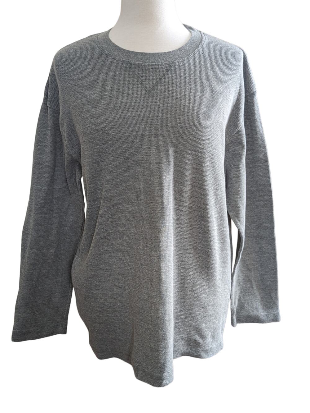 Saddlebred Gray Long Sleeve Thermal Shirt Size L